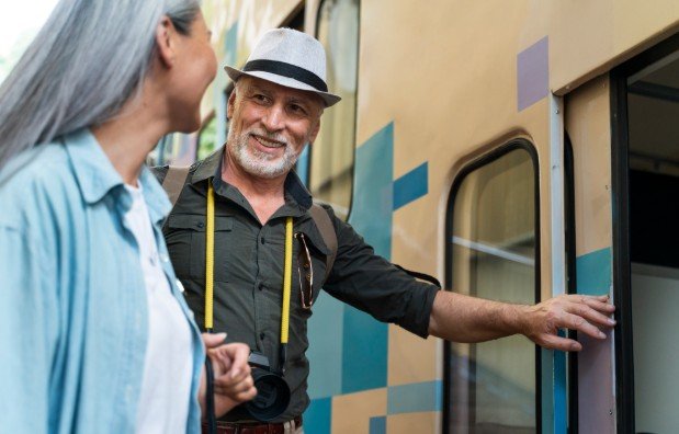 How can seniors make a train journey more comfortable